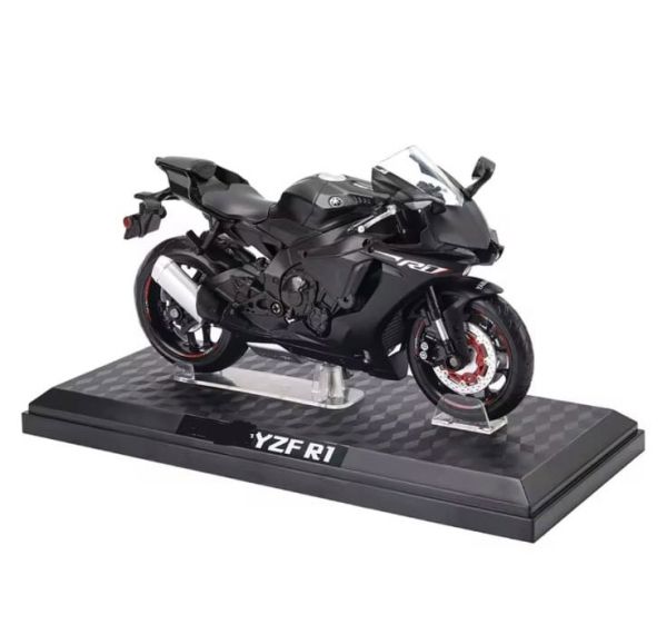 Коллекционная модель мотоцикла Yamaha YZF-R1 в масштабе 1:12 цвет Черный